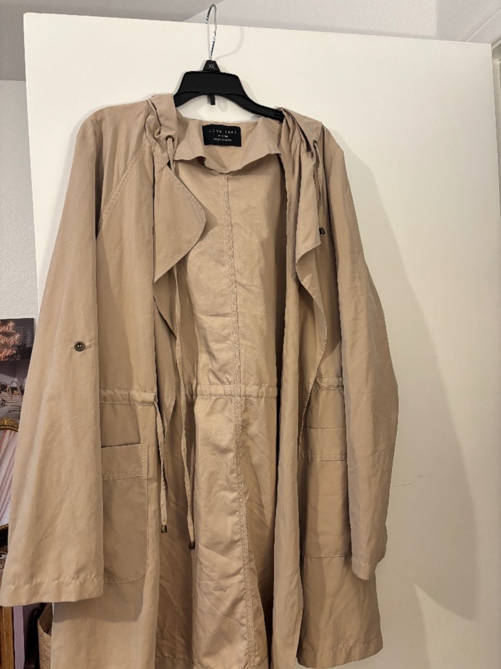 Love tree trench coat